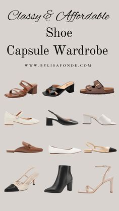 The Best Shoe Capsule Wardrobe in 2024 - By Lisa Fonde Elegant Shoes For Women, Capsule Shoe Wardrobe, 2024 Shoe Trends, Casual Footwear Women, Shoes Capsule Wardrobe, Shoe Capsule Wardrobe, Capsule Shoes, White Sneaker Boots, Shoe Capsule