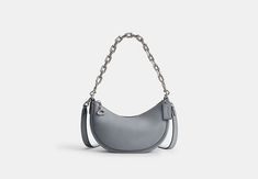 Mira Shoulder Bag | COACH Chic Coach Shoulder Bag With Chain Strap, Coach Evening Bag With Chain, Coach Evening Bags With Chain Detail, Chic Coach Bag With Chain Detail, Chic Coach Bag With Chain, Coach Crossbody Bag With Chain, Coach Leather Bag With Chain Detail, Shoulder Bag Coach, Crescent Shape