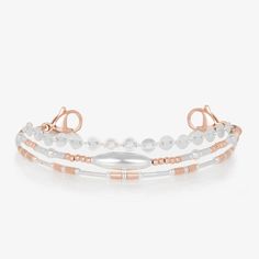 The Michelle Beaded Medical Alert Bracelet is a versatile and classic combination of silver and rose gold. Featuring rose-tone clasps, along with rose gold-filled and silver-filled beads and sterling silver chain, this medical ID bracelet for women offers a clean, polished look that's sure to complement your medical alert jewelry collection.Shown with Rose Tone And White Gardenia Medical ID TagLauren's Hope Mix & Match interchangeable med alert bracelets, like the Michelle, make it quick and Adjustable Rose Gold Beaded Bracelet With Strap, Adjustable Stackable Rose Gold Bracelets, Medical Alert Jewelry, Medical Alert Bracelet, White Gardenia, Medical Id Bracelets, Medic Alert Bracelets, Rose Gold And Silver, Rose Gold Beads