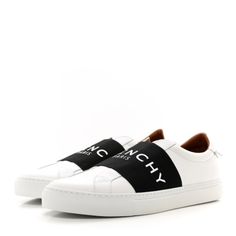 Brand New, 100% Authentic Givenchy Calfskin Band Logo Women’s Urban Street Sneakers Size 36 White Black! Classic White Leather Slip-on Sneakers, Leather Slip-on Sneakers With Logo, White Leather Slip-on Sneakers For Streetwear, White Leather Slip-on Sneakers With Branded Insole, White Leather Slip-on Sneakers, Givenchy Shoes Sneakers, Givenchy Sneakers, White Slip On Sneakers, City Sneakers