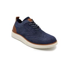 These Akademiks men's everyday oxford shoes are a wardrobe must-have. Click this FOOTWEAR GUIDE to find the perfect fit and more! These Akademiks men's everyday oxford shoes are a wardrobe must-have. Click this FOOTWEAR GUIDE to find the perfect fit and more! FEATURES Breathable knit upper Memory foam for all day comfort Lace-up closure for a secure fitDETAILS Polyester knit fabric upper and lining Synthetic thermoplastic polyvinyl chloride midsole and outsole Round toe Lace-up closure EVA footb Casual Slip-on Synthetic Oxfords, Casual Blue Wingtip Oxfords, Casual Wingtip Oxfords, Casual Blue Plain Toe Oxfords, Casual Synthetic Wingtip Oxfords, Casual Wingtip Oxfords With Cushioned Footbed, Casual Blue Oxfords With Round Toe, Polyvinyl Chloride, Memory Foam