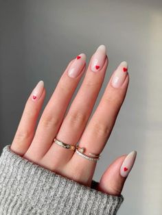 #nails #heart #simplenaildesign #cutenails #naildesign #nailsofinstagram #nailsart #nailart Neutral Nail Art Designs, Neutral Nail Art, Natural Looking Nails, Natural Nail Designs, Heart Nail Designs, Nail Designs Valentines, Neutral Nails, Minimalist Nails, Heart Nails