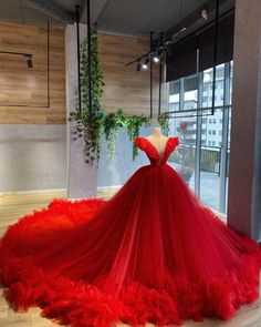 Red Tulle Prom Dress, Red Long Prom Dress, Prom Dress Ball Gown, Red Ball Gown, Red Wedding Dress, Red Quinceanera Dresses, Ceremony Dresses, Dress Ball Gown