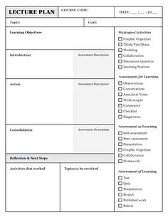 a printable lesson plan is shown