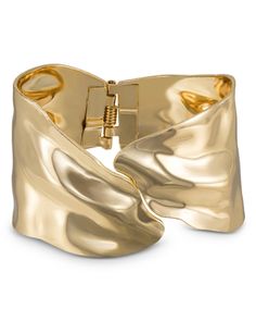 Trendy Gold-tone Cuff Bracelet Bangle, Trendy Gold-tone Cuff Bangle Bracelet, Chic Gold-tone Metal Bangle, Trendy Cuff Bracelet With Strap, Trendy Cuff Bracelet Jewelry, Chic Gold-tone Cuff Bangle Bracelet, Trendy Adjustable Gold-tone Cuff Bracelet, Adjustable Gold-tone Elegant Cuff Bracelet, Chic Bangle Bracelets As Fashion Accessory