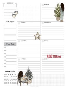 a christmas wish list is shown in this printable