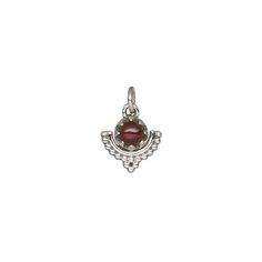 Antique sterling silver drops featuring set garnet gemtones are meticulously crafted treasures. These jeweled components are ideal for earring drops, personalized birthstone designs, minimalist jewelry trends and other sellable creations. Garnet has a Mohs hardness of 7 to 7-1/2. Bohemian Silver Gemstone Beads And Cabochons, Teardrop Garnet Silver Jewelry, Silver Gemstone Beads For Jewelry Making, Silver Jewelry With Birthstone Round Beads, Silver Jewelry With Round Birthstone Beads, Beaded Moon, Fire Mountain, Fire Mountain Gems And Beads, Fire Mountain Gems