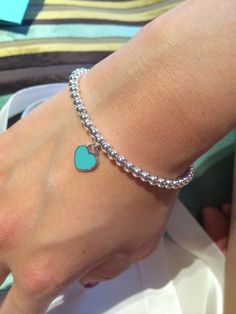 My lovely new Tiffany bead bracelet Tiffany And Co Bead Bracelet, Tiffany Co Bracelets, Tiffany Heart Bracelet, Bracelets Tiffany, Heart Bead Bracelet, Tiffany Bead Bracelet