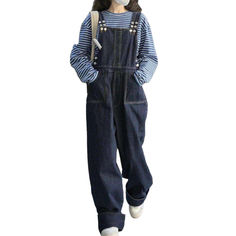 Make a statement with our loose navy women's denim dungaree from the 2023 Spring-Summer Collection! Offering a unique blend of edgy style. dark wash. and a slouchy silhouette. this jumpsuit is perfect for the fashion fashionista looking to make a classic impression.Why You'll Fall In LoveThis jumpsuit is patterned to make you stand out in the crowd. Its dark wash and slouchy silhouette add a touch of laid-back style. while the intricate printed prints guarantee a vibrant and sophisticated look. Navy Blue Overalls Outfit, Casual Dark Wash Denim Overalls, Casual Cotton Overalls In Indigo, Dark Wash Straight Leg Overalls For Fall, Casual Navy Denim Jeans, Relaxed Fit Dark Wash Denim Overalls, Dark Wash High Waist Relaxed Fit Overalls, Relaxed Fit Dark Wash Overalls For Fall, Dark Wash Relaxed Fit Overalls For Fall