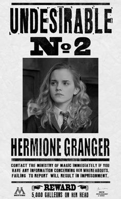 the poster for hermione granger's upcoming show, undesirable no 2