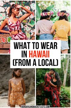 what to wear in hawaii from a local location with the words, what to wear in hawaii from a local location