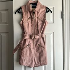 Kittenish Leather Jumpsuit Size Xs Never Worn Comes From A Smoke-Free Home. Leather Jumpsuit With Gold Belt, Black Leather Jumpsuits And Rompers, Motorcycle Jumpsuit, Pink One-piece Jumpsuit For Vacation, Casual Pink One-piece Jumpsuits And Rompers, Leather Jumpsuit, Leather Shorts, Short Jumpsuit, Pant Jumpsuit