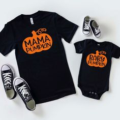 "Halloween Mommy and Me Shirt - Mom and Baby Shirt - Matching Outfits - Matching Family Tees - New Mom Gift - Each Shirt Sold Separately This adorable mommy and me matching shirts is perfect for any occasion. This little light of mine saying will bring joy to anyone who reads it. It's the perfect new mom Gift. Our shirts and bodysuits are super soft and great quality. EACH SHIRT IS SOLD SEPARATELY, PLEASE ADD EACH SHIRT ONE AT A TIME TO YOUR CART THEN CHECK OUT. Autumn, Clay (Adult Size Only)- M Family Matching Black Tops For Fall, Black Family Matching Tops For Fall, Family Matching Short Sleeve Tops For Fall, Family Letter Print Tops For Fall, Fall Tops With Letter Print, Casual Family T-shirt For Fall, Outfits For Thanksgiving, Family Baby Announcement, Mommy And Me Christmas