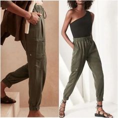 Super Comfortable Banana Republic Jogger Pants Size Xs Brand New Without Tags Womens Cargo, Brown Joggers, Chino Joggers, Blue Joggers, Green Cargo, Grey Joggers, Cargo Joggers, Banana Republic Women, Banana Republic Pants