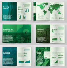 the brochure is designed to look like green