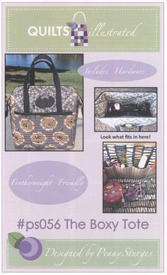 an advertisement for the quilts illustrated magazine with pictures of handbags and purses