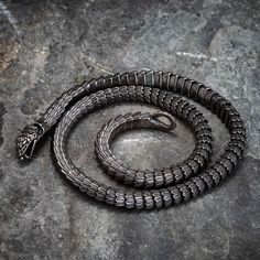 Black Stainless Steel Snake Chain Necklace - Norse Spirit Norse Jewelry, Snake Chain Necklace, Viking Necklace, Snake Necklace, Ragnar Lothbrok, Black Stainless Steel, Snake Chain, Steel Construction, Thor