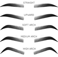 Eyebrow Styles, Arch Brows, Arched Eyebrows