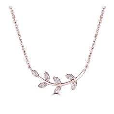 14KT Gold .08 CTW Round Brilliant Diamond Leaf Necklace. Adjustable 16-18" Cable Chain With Lobster Clasp. Leaf Necklace, Brilliant Diamond, 14kt Gold, Cable Chain, Round Brilliant, Lobster Clasp, Gold Diamond, Diamond Necklace, Silver Necklace