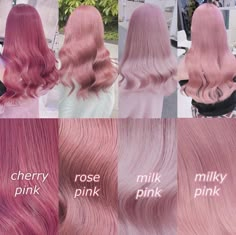 Types Of Pink Hair Color, Pink Korean Hair Color, Light Pink Hair Dye Underneath, Two Hair Colors Underneath, Pink Hair Styling Outfit, Light Color Hair Dye, Light Pink Hair Dye Ideas, Hair Dye Pink Ideas, Hair Color Ideas Light Pink