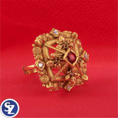 Turkish Gold Jewelry, Garnet Stone Ring, Tanjore Paintings, Gold Jewels Design, New Gold Jewellery Designs, Real Diamond Rings, Gold Watches, Antique Jewellery Designs, Gold Watches Women