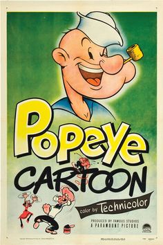 an old movie poster for pope cartoon