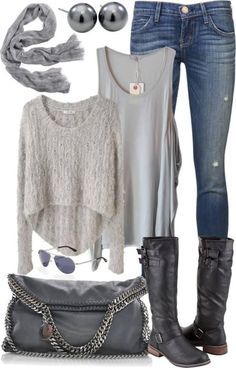 Fall Fashion - 20 Fashion Outfits that you can put together with cardigans, jeans, sweaters, and jackets that you may already have inside of your closet. These are super cute , easy, and comfortable fall outfit ideas! Comfortable Fall Outfits, Winter Hipster, Looks Jeans, Woman Outfit, Hipster Outfits, Outfits 2017, Warm Sweaters