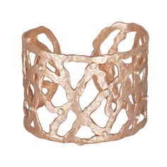 diamond openweave cuff bracelet, in&nbsp;18k&nbsp;rose&nbsp;gold Worn On Tv, Gemstone Bangle, Bangles Making, Bezel Set Diamond, Jewelry Model, Station Necklace, Champagne Diamond, On The Red Carpet, Open Weave