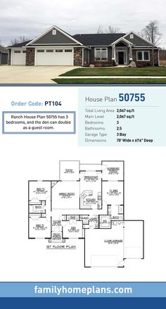 the floor plan for this house is very large and has two car garages on each side