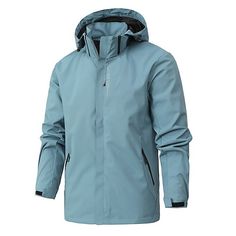 Season:Winter,Fall; Fabric:Polyester; Sleeve Length:Long Sleeve; Gender:Men's; Style:Active; Occasion:Sports Outdoor,Camping  Hiking; Outerwear Length:Regular; Placket:Zipper; Function:Waterproof,Warm,Windbreaker; Pattern:Solid Color; Design:Zipper,Pocket; Neckline:Hooded; Outerwear Type:Raincoat,Hiking Jacket,Lightweight Jacket,Softshell Jacket,Windcheater Jacket; Listing Date:09/12/2024; Bust:null; Length:null; Sleeve:null Urban Windbreaker With Double-lined Hood For Hiking, Solid Hooded Jacket With Double-lined Hood For Hiking, Technical Hooded Jacket With Double-lined Hood For Outdoors, Solid Windbreaker With Double-lined Hood For Hiking, Hoodie Sweatshirt Dress, Military Windproof Windbreaker For Hiking, Mens Lightweight Jacket, Printed Shirts Men, Suits Prom