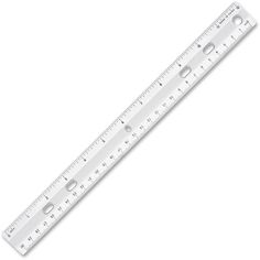 a white ruler on a white background