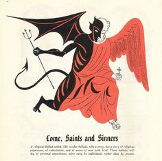 an advertisement for some salts and shiners featuring a demon holding a sceptacle