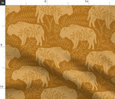 an image of a brown and white pattern with elephants on it's back ground