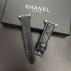 3D Embossed Design: This Apple Watch band features an intricate 3D embossed design, showcasing Chanel's iconic motifs in a raised pattern that adds depth and texture, making it a standout accessory. Genuine Leather Craftsmanship: Made from premium genuine leather, the band offers a luxurious feel and superior durability, ensuring it withstands daily wear while maintaining its elegant appearance. Signature Chanel Branding: Adorned with subtle yet distinctive Chanel branding, this watch band re... Chanel Branding, Leather Apple Watch Band, Luxury Phone Case, Apple Watch Bands Leather, Embossed Design, 38mm Apple Watch Band, Chanel Black, Apple Watch Band, Gift Accessories