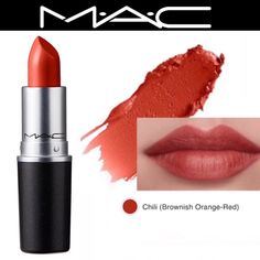 Brand New In The Box, Never Sampled/Swatched, Matte Lipstick From Mac Cosmetics In 602 Chili, A Brownish Orange-Red This Is An Absolutely Gorgeous Shade, One Swipe Gives You Beautiful Color, Which Intensifies As You Layer, Super Comfortable To Wear With A Perfect Matte Finish See Description From Website In Last Pic I Also Have The Color Marrakesh, As Shown In Pic, And Lots Of Other Mac Lipsticks And Other Mac Items Listed Separately And Lots Of Other Brands Of Makeup And Skincare Too, All New! Mac Chilli Red Lipstick, Mac Chili Lipstick, Mac Chili, Mac Lip Pencil, Mac Cosmetics Lipstick, Mac Lipsticks, Cream Lip Stain, Makeup Mac, Mac Matte Lipstick