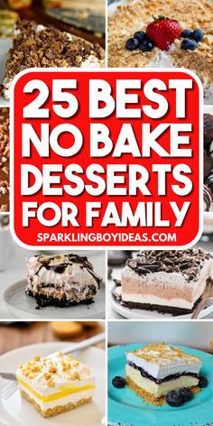 25 best no bake desserts for family