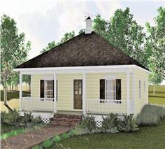 this is a computer rendering of a small house