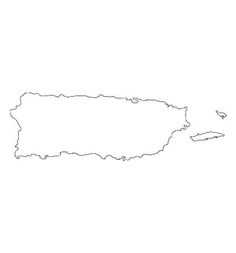 an outline map of the island of saint kitts and neviss in black on a white background