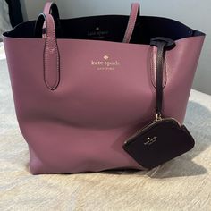 Large Reversible Purple Kate Spade Bag Bags Purple, Laptop Bags, Kate Spade Bags, Kate Spade Bag, Laptop Bag, Color Purple, Kate Spade, Bag Lady, Laptop