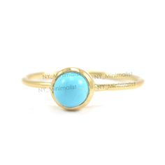 The ring made with Genuine Sleeping Beauty Arizona Turquoise Gemstone & SI clarity G-H color diamond and 14K solid yellow gold * SKU: SGR01118 * Made to Order. * Gold Purity: 14K Solid Yellow Gold (stamped) * Custom Gold Color: Yellow, Rose, White Gold * Custom Gold Purity: 9K/14K/18K (Charges Apply) * Turquoise Weight: 0.50 ct. Product Measurements:- Ring Size: 2 to 10 (All sizes available) ✦ Size can be customized as per your request, please mention the required size in buyer notes (Charges ma Turquoise Ring With Bezel Setting, Stackable Turquoise Round Jewelry, Turquoise Round Band Ring For Anniversary, Turquoise Jewelry With Bezel Setting For Anniversary, Turquoise Ring With Bezel Setting For Anniversary, Turquoise Bezel-set Wedding Jewelry, Stackable Turquoise Ring For Anniversary, Turquoise Bezel Setting Wedding Jewelry, Elegant Turquoise Ring With Bezel Setting