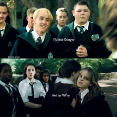 harry potter and her friends are talking to each other