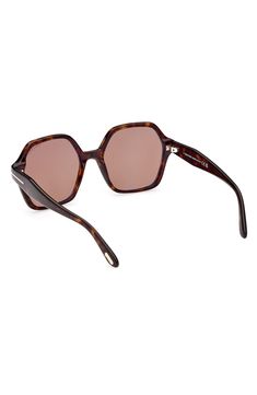 Metal T-hardware adds a signature touch to these Italian-crafted sunnies that offer full UV-protected lenses. 56mm lens width; 19mm bridge width; 140mm temple length 100% UV protection Plastic Imported Classic Brown Shield Sunglasses For Outdoor, Classic Brown Shield Sunglasses With Mirrored Lenses, Brown Shield Sunglasses With Gradient Lenses For Outdoor, Brown Tinted Sunglasses For Outdoor, Brown Shield Sunglasses With Polarized Lenses And Square Frame, Brown Square Frame Sunglasses For Outdoor, Brown Shield Sunglasses With Tinted Square Frame, Brown Square Frame Shield Sunglasses With Polarized Lenses, Outdoor Brown Tinted Sunglasses