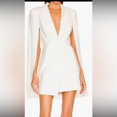 Revolve White Katie May Blazer Dress. Wore For Rehearsal Dinner And In Perfect Condition- No Stains Or Anything. Professionally Dry Cleaned Dresses Revolve, Katie May, Beach Wedding Dress, Rehearsal Dinner, Rehearsal Dinners, Blazer Dress, Beach Wedding, Colorful Dresses, Color White