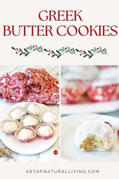 Greek Butter Cookies Greek Butter Cookies, Christmas Cookie Plate, Cookie Plate, Christmas Treat