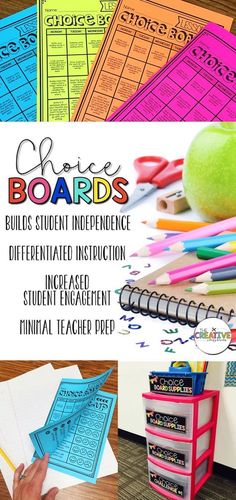 the back to school bulletin board is filled with colorful papers and pencils, including an apple