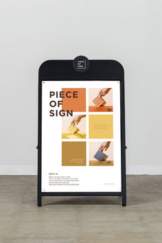 Sleek A-Shaped Poster Stand Sidewalk Signs, Peruvian Food, Minimal Poster, A2 Poster, Perforated Metal, A2 Size, Night Ideas, Metal Wire, Food Truck