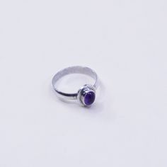 Size 7.5, vintage Sterling 925 silver handmade cocktail ring with amethyst, stamped 925 Classic Purple Rings Stamped 925, Formal Amethyst Ring Stamped 925, Purple Amethyst Ring Stamped 925 For Promise, Purple Amethyst Promise Ring Stamped 925, Classic Handmade Purple Rings, Handmade Classic Purple Ring, Solitaire Rings, Savannah Ga, Cocktail Ring