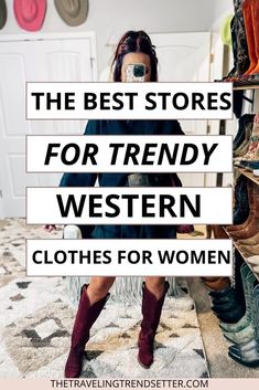 Discover the top shopping destinations for Women's Fashion and trendy Western wear. With options for Women's Style that are both timeless and on-trend, you’ll love creating a unique Country Outfit that reflects your personality. Western Clothes For Women, Black Cowgirl Boots, Travel Skincare, Black Cowgirl, Pink Lily Boutique, Current Fashion Trends, Too Faced Cosmetics, Country Outfits, Trendy Fashion Women