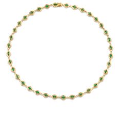 Gold & Emerald Marquise Evil Eye Eternity Necklace - Sydney Evan Fine Jewelry Fine Jewelry Green Marquise Necklaces, Elegant Green Marquise Necklace, Marquise Emerald Yellow Gold Jewelry, Evil Eye Pattern, Eternity Necklace, Eye Pattern, Sydney Evan, Intricate Design, Negative Energy