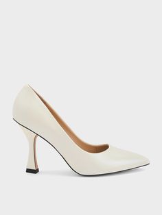 For a failsafe pair of shoes that can do no wrong, these flared heel pumps are the way to go. In match-all white, they will complement every outfit. They also come with a classic pointed-toe silhouette and outstanding 9cm heels for a generous height boost. Made from genuine leather for a luxurious look and feel, these shoes will stand the test of time. Charles Keith, Way To Go, Heel Pumps, All White, White Leather, Pumps Heels, Stiletto Heels, The Way, Genuine Leather